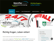 Tablet Screenshot of noratec-gmbh.com